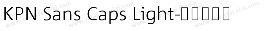 KPN Sans Caps Light字体转换